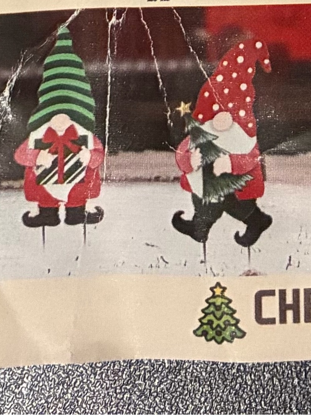 Christmas Gnome Figurines Set - Red & Green Festive Lawn Decor